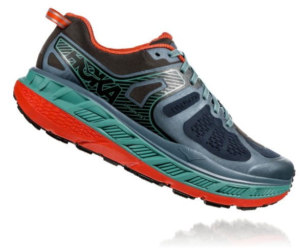 Hoka One One Stinson ATR 5 Mens UK - Blue Trail Running Shoes - HCSOZ8740